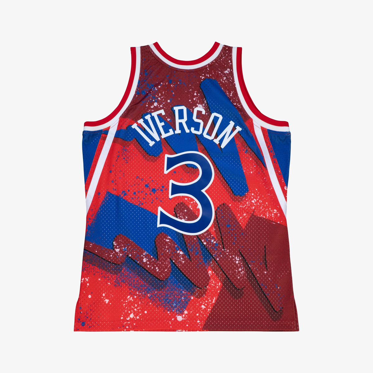 Philadelphia 76ers NBA Mitchell & Ness Allen Iverson 1996 Hyper Hoops Swingman Jersey - Scarlet