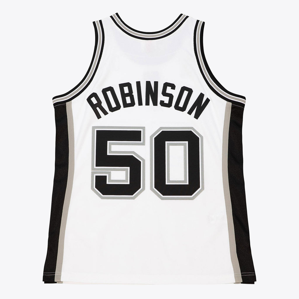 San Antonio Spurs NBA Mitchell & Ness David Robinson 2002 Home Finals Authentic Jersey - White
