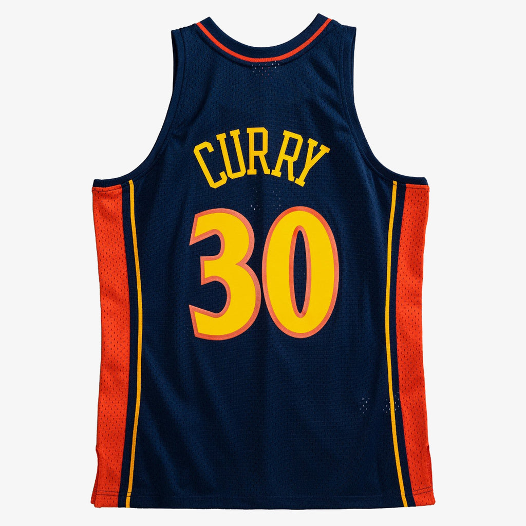 Golden State Warriors NBA Mitchell & Ness Swingman Jersey Road Steph Curry 2009-10