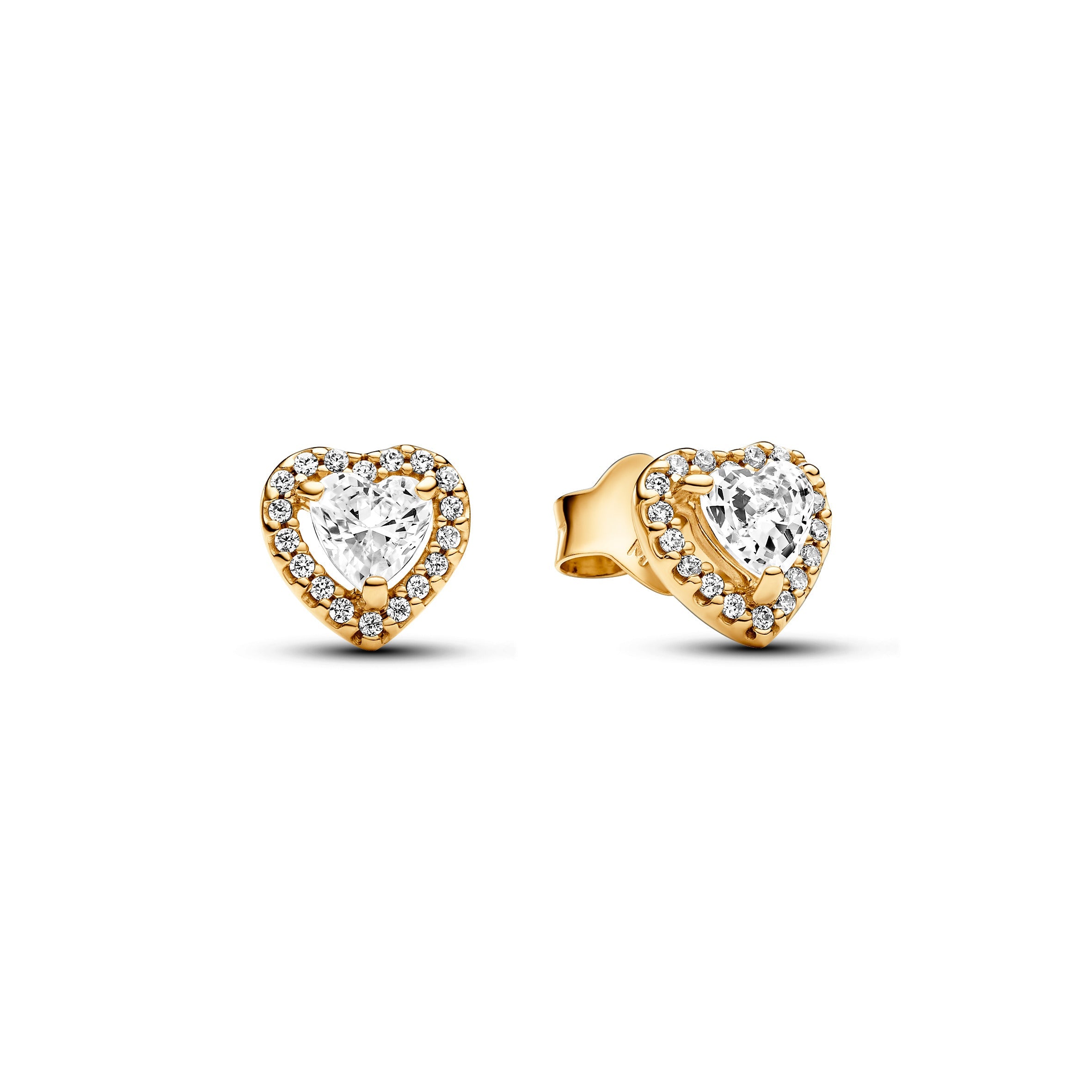 PANDORA Sparkling Elevated Heart Stud Earrings Statement Ring Jewelry Gift