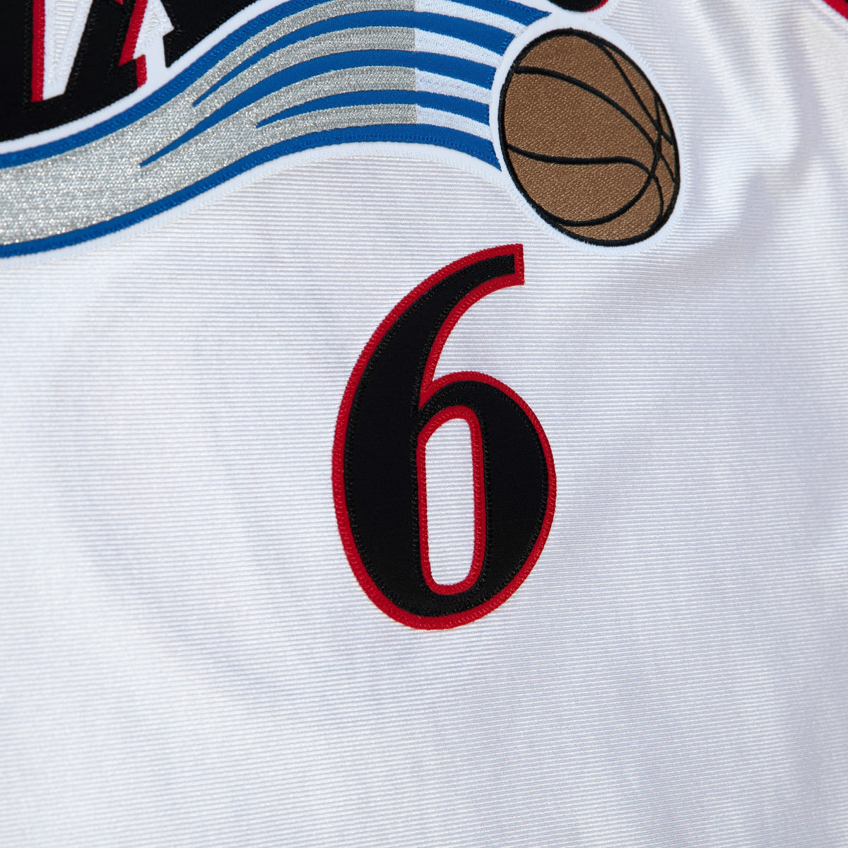 Philadelphia 76ers NBA Mitchell & Ness Allen Iverson 2002 All-Star East Authentic Jersey - White