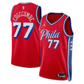 Philadelphia 76ers NBA Jordan Brand Statement Edition Swingman Jersey - Red - VJ Edgecombe - Unisex