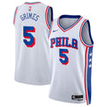 Philadelphia 76ers NBA Nike Association Edition Swingman Jersey - White - Quentin Grimes - Unisex
