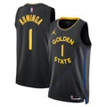 Golden State Warriors NBA Jordan Brand 2024/25 Statement Edition Swingman Jersey - Black - Jonathan Kuminga - Unisex