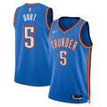 Oklahoma City Thunder NBA Nike Icon Edition Swingman Jersey - Blue - Luguentz Dort - Unisex