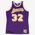 Los Angeles Lakers NBA Mitchell & Ness Swingman Jersey Road Magic Johnson 1984-85