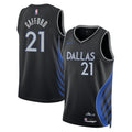 Dallas Mavericks NBA Nike 2025/26 City Edition Swingman Jersey - Black - Daniel Gafford - Unisex