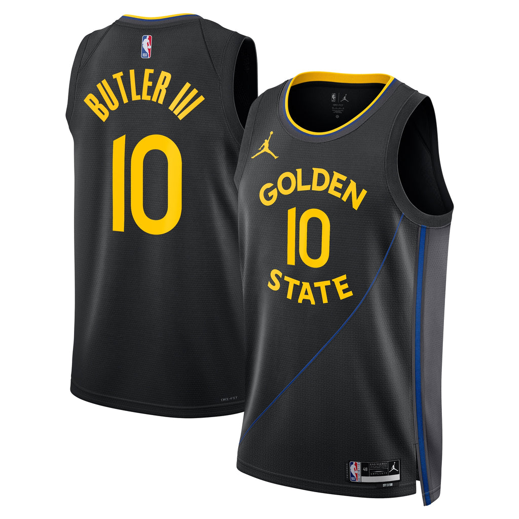 Golden State Warriors NBA Jordan Brand 2024/25 Statement Edition Swingman Jersey - Black - Jimmy Butler III - Unisex