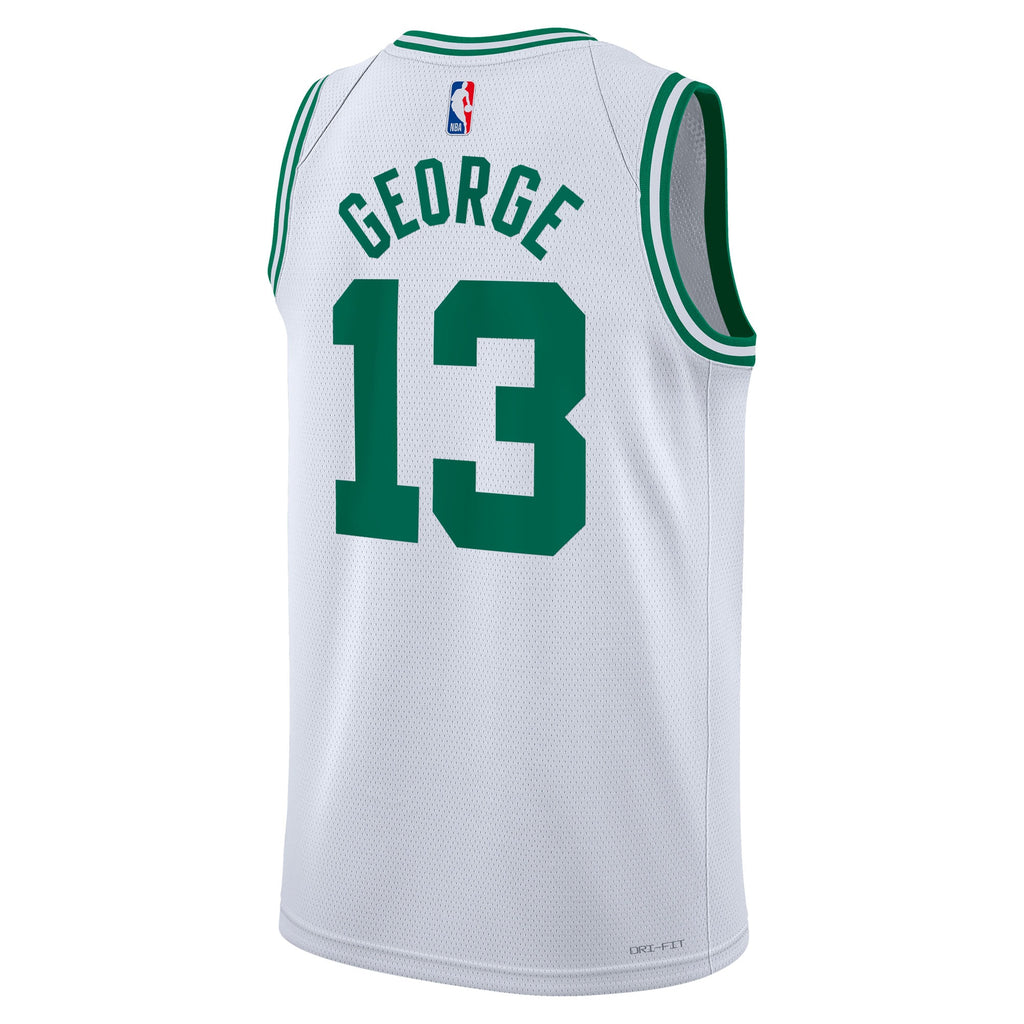 Boston Celtics NBA Nike Association Edition Swingman Jersey - White - Paul George - Unisex