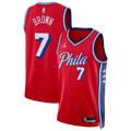 Philadelphia 76ers NBA Jordan Brand Statement Edition Swingman Jersey - Red - Jaylen Brown - Unisex