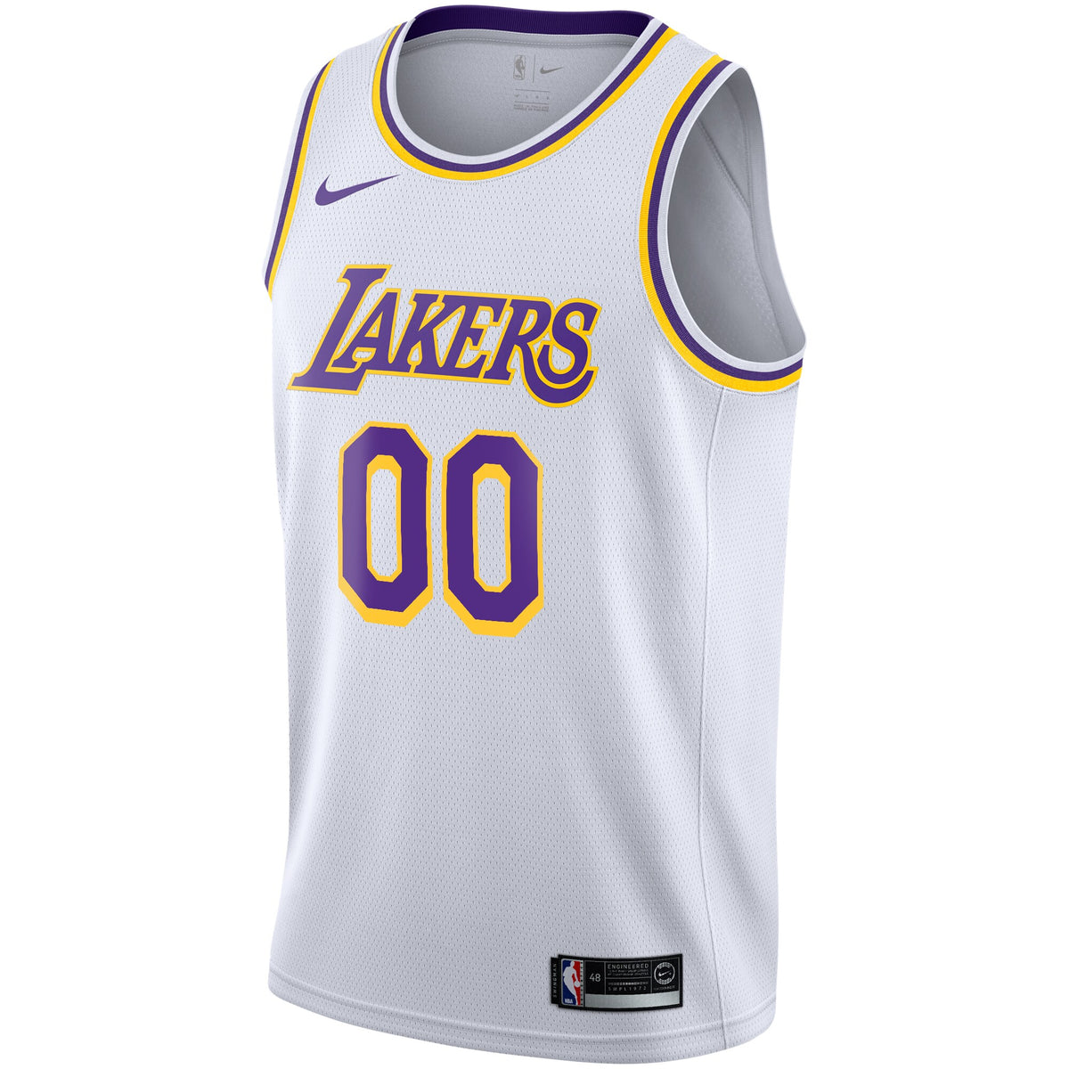 Los Angeles Lakers NBA Nike Association Swingman Jersey - Custom - Youth