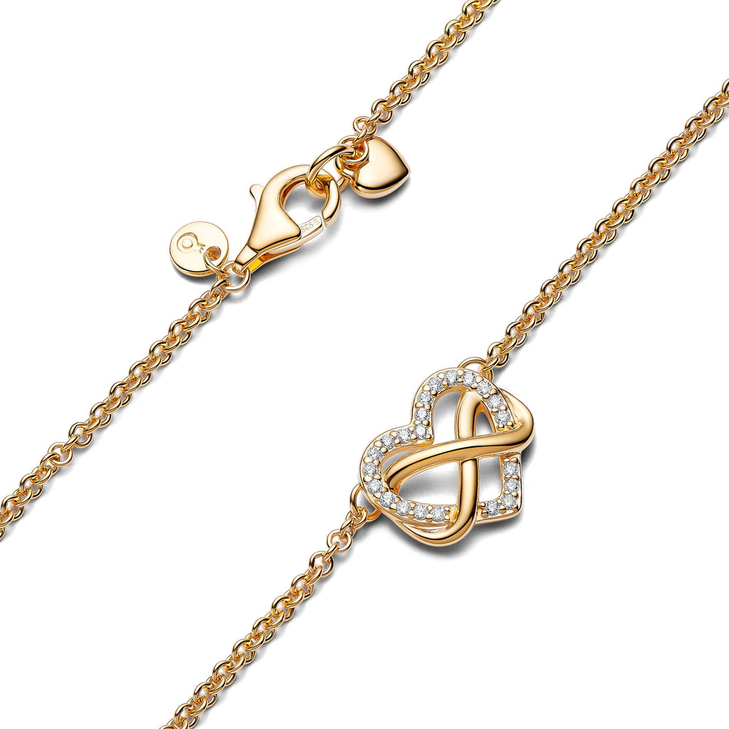 PANDORA Sparkling Infinity Heart Collier Necklace Necklaces Pendant Necklace Jewelry Gift