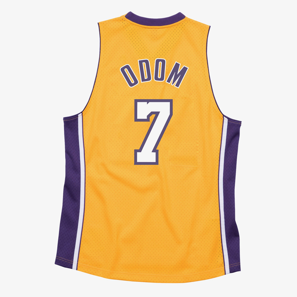 Los Angeles Lakers NBA Mitchell & Ness Swingman Jersey Lamar Odom 2009-10