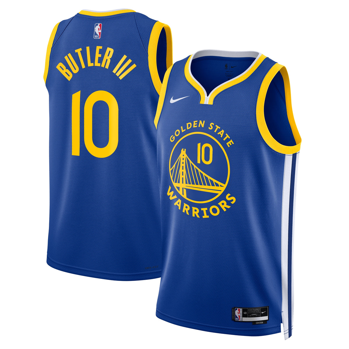Golden State Warriors NBA Nike Icon Edition Swingman Jersey - Royal - Jimmy Butler III - Unisex