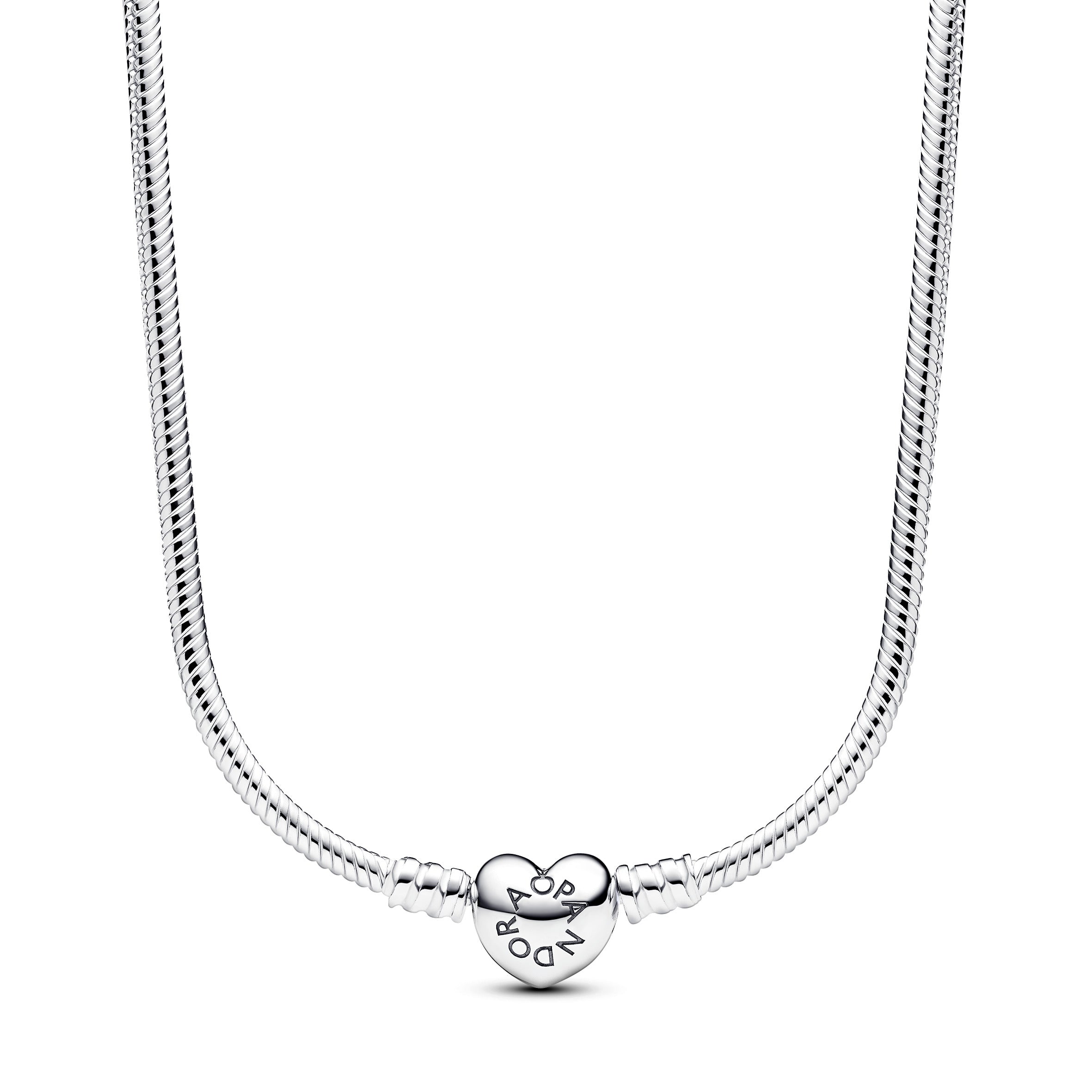 PANDORA Moments Heart Clasp Snake Chain Necklace Necklaces Pendant Necklace Jewelry Gift
