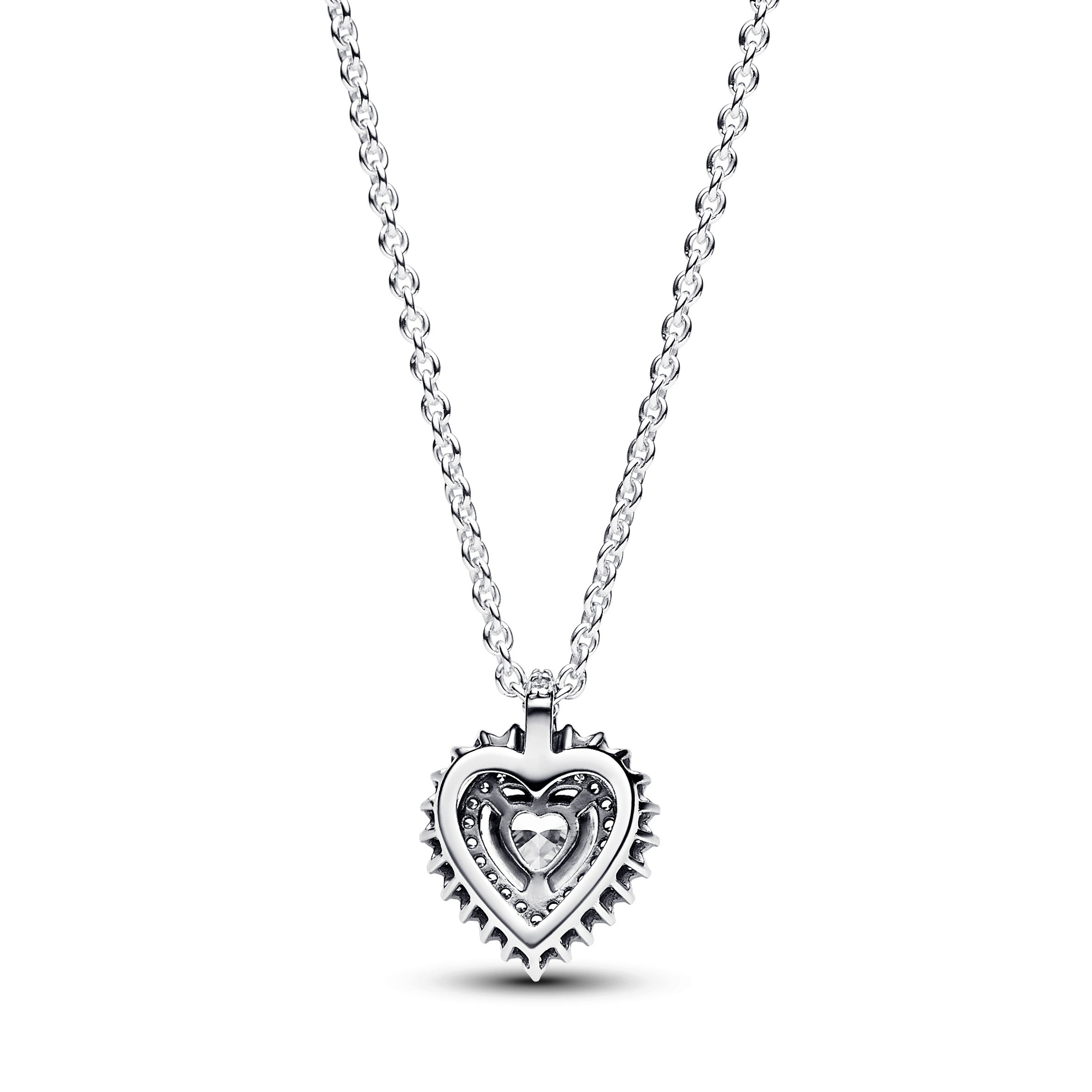 PANDORA Sparkling Heart Halo Pendant Necklace Necklaces Jewelry Gift