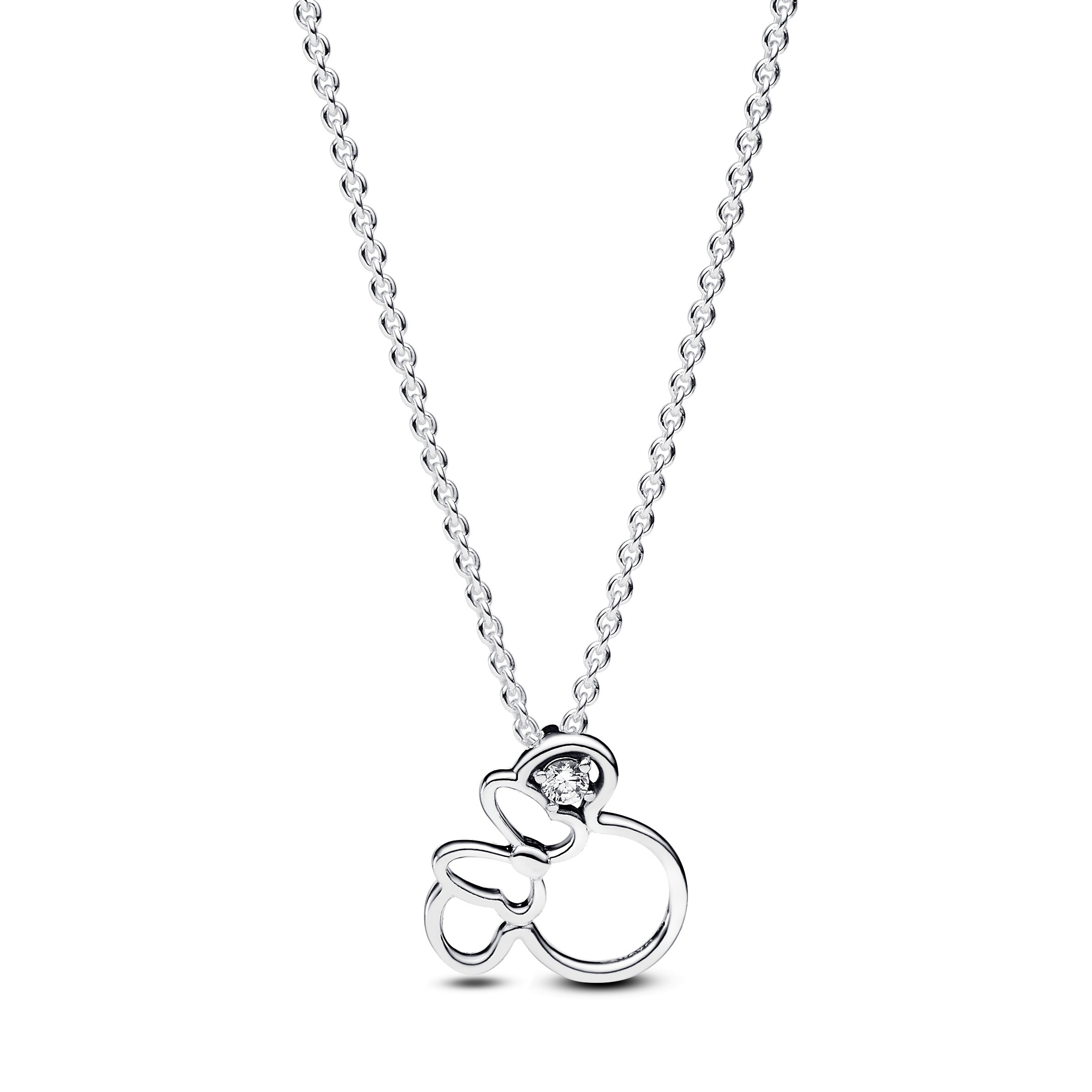 PANDORA Disney Minnie Mouse Silhouette Collier Necklace Disney X PANDORA Necklaces Pendant Necklace Jewelry Gift