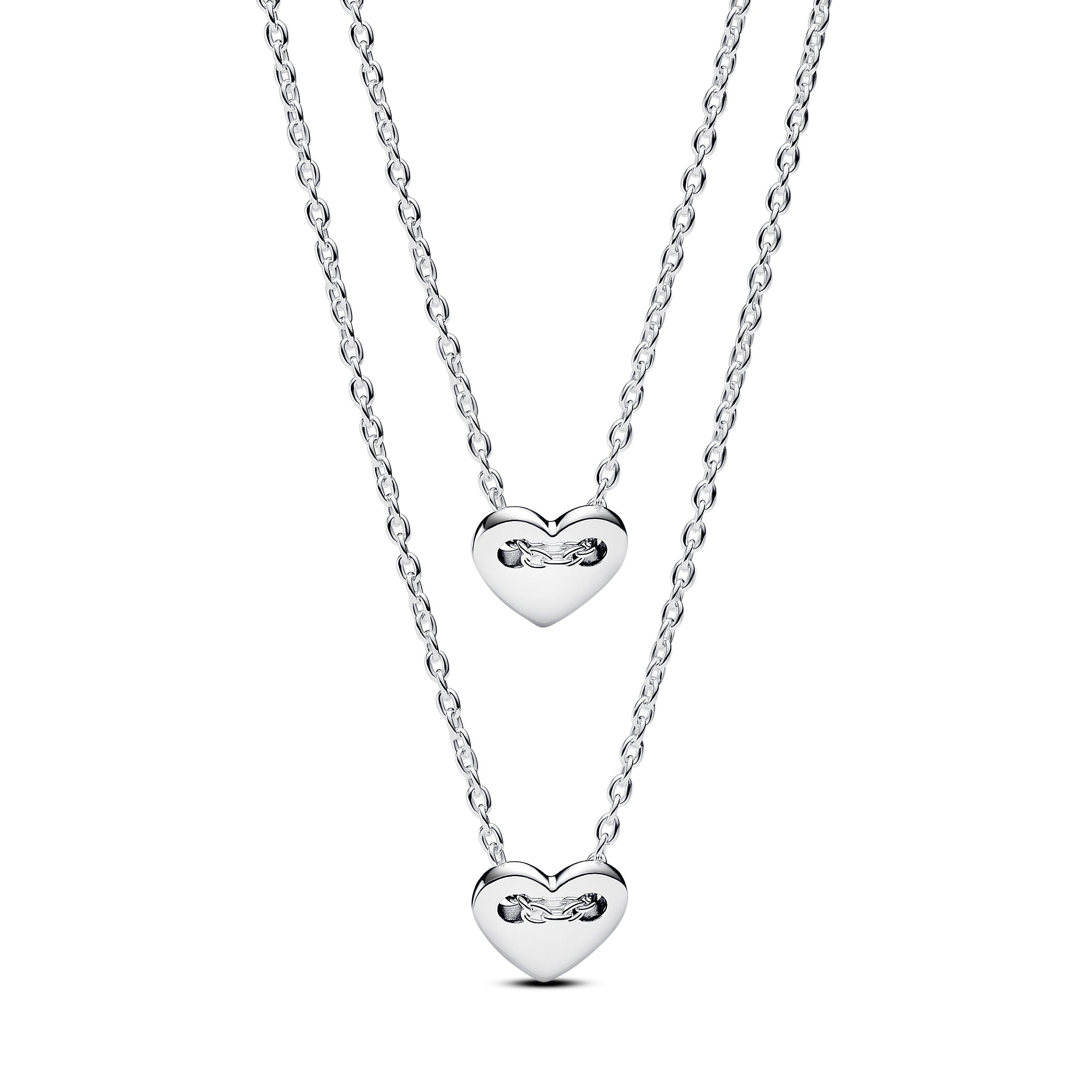PANDORA Forever And Always Splittable Heart Collier Necklaces Pendant Necklace Jewelry Gift
