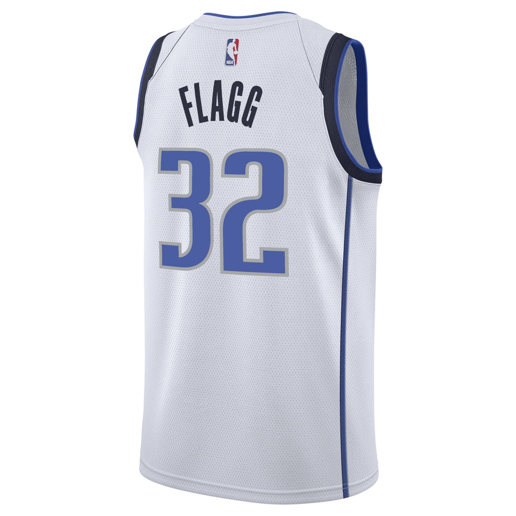 Dallas Mavericks NBA Nike Association Edition Swingman Jersey 2025 First Round Draft Pick - White - Cooper Flagg - Youth