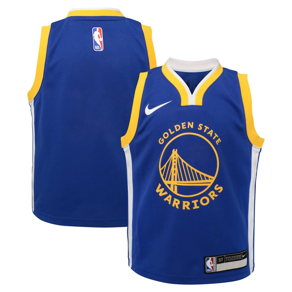 Golden State Warriors NBA Nike Replica Icon Jersey - Custom - Kids