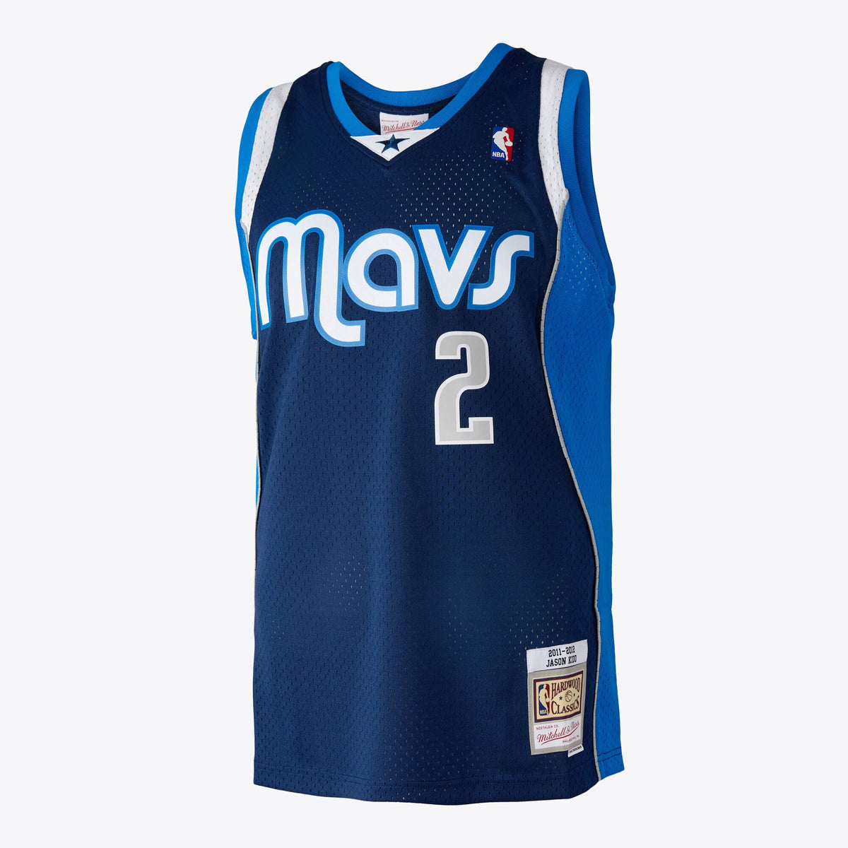 Dallas Mavericks NBA Mitchell & Ness Jason Kidd 2011 Swingman Authentic Jersey - Ash Blue
