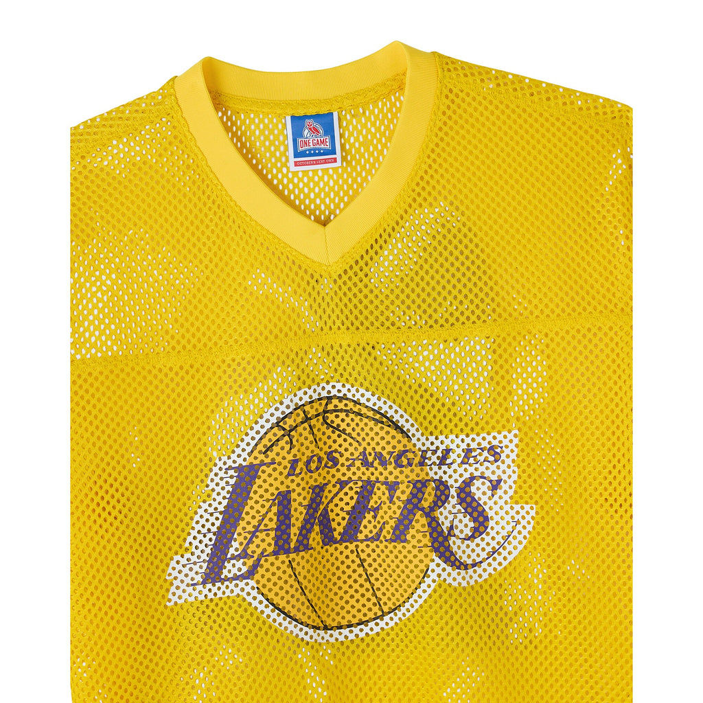Los Angeles Lakers NBA X OVO Mesh Football Jersey - Men's