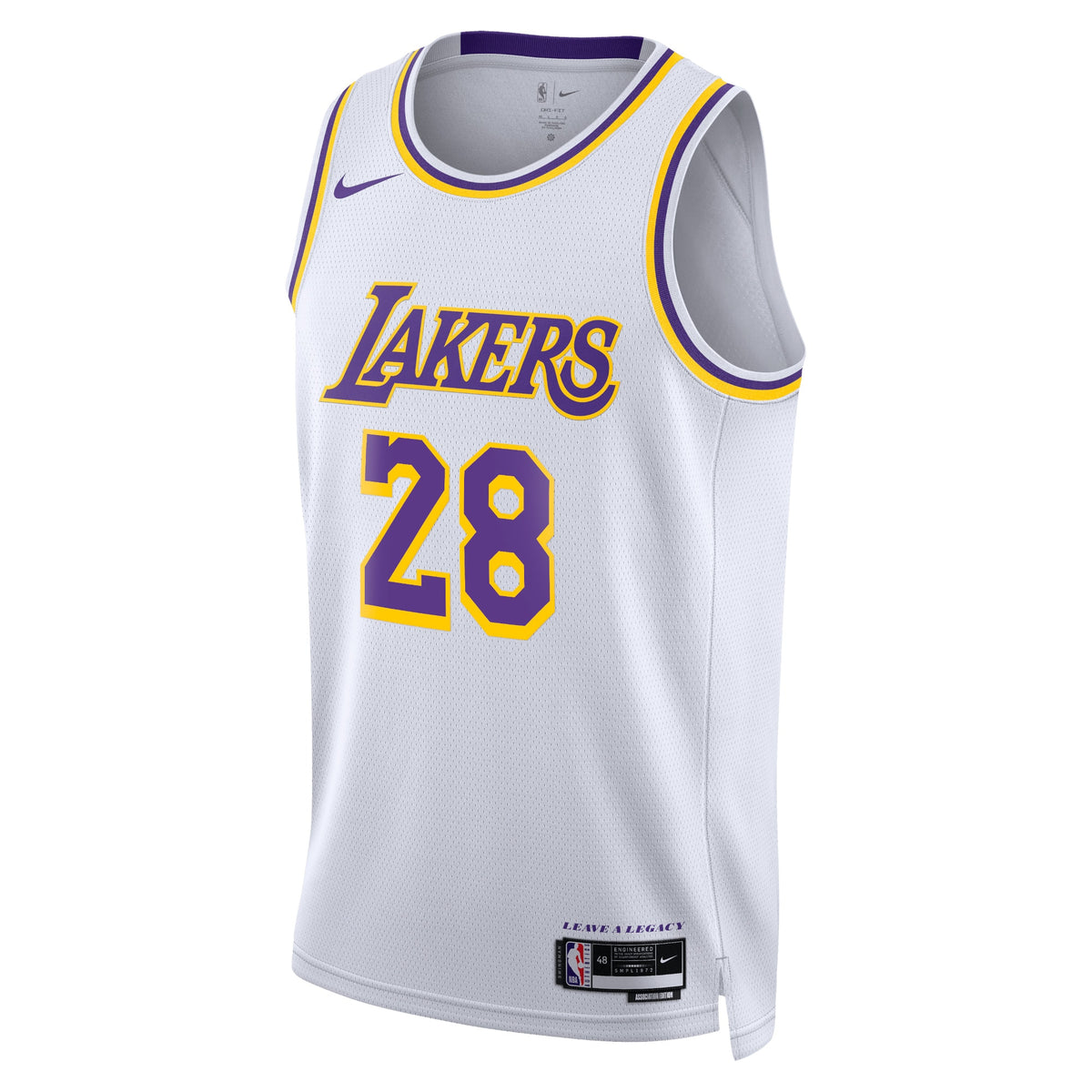 Los Angeles Lakers NBA Nike Association Edition Swingman Jersey - White - Rui Hachimura - Unisex