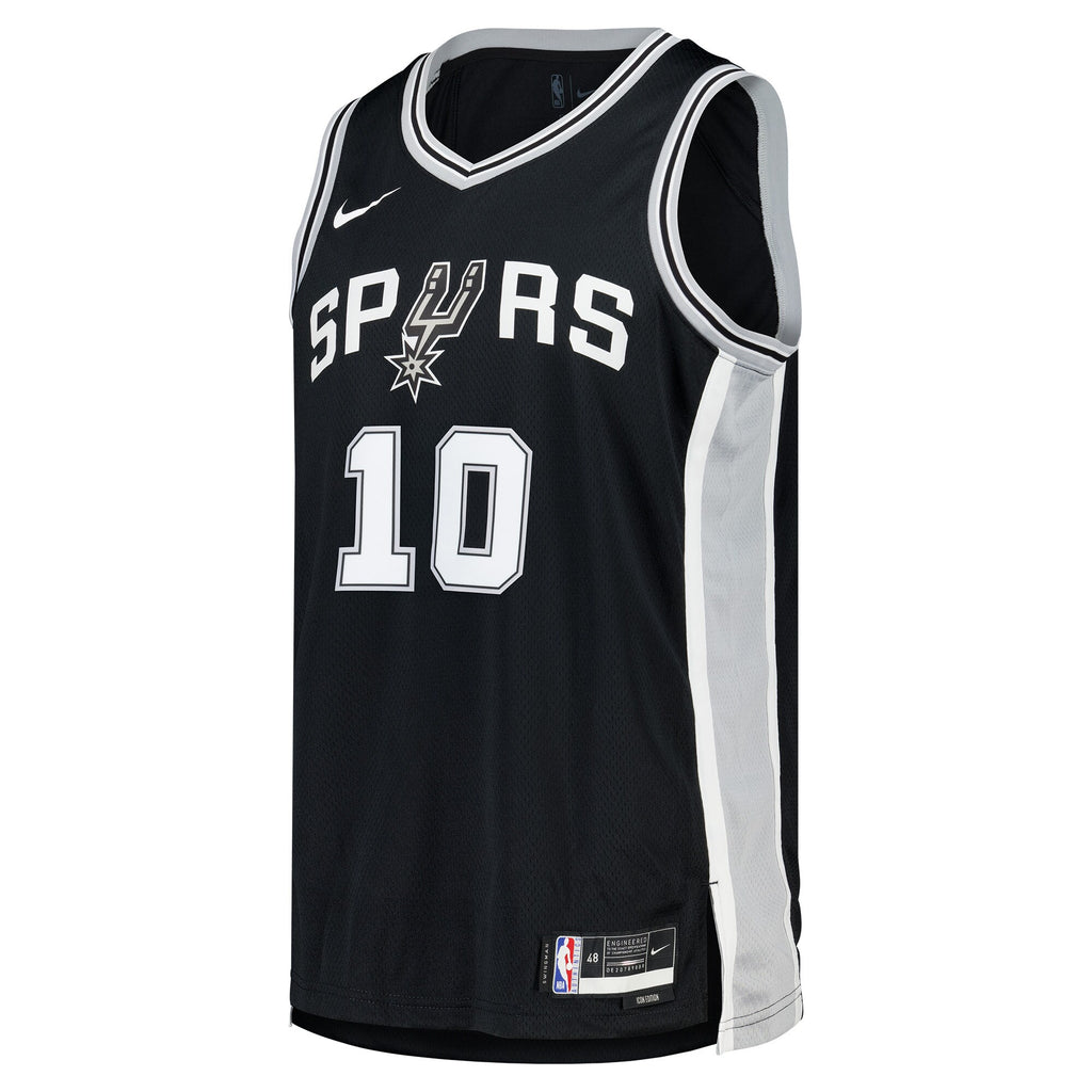 San Antonio Spurs NBA Nike Icon Jersey - Jeremy Sochan - Unisex