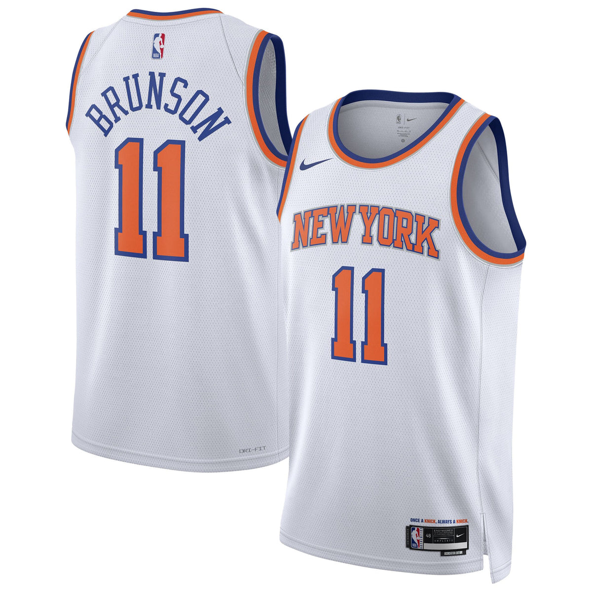 New York Knicks NBA Nike Association Swingman Jersey - Jalen Brunson - Unisex