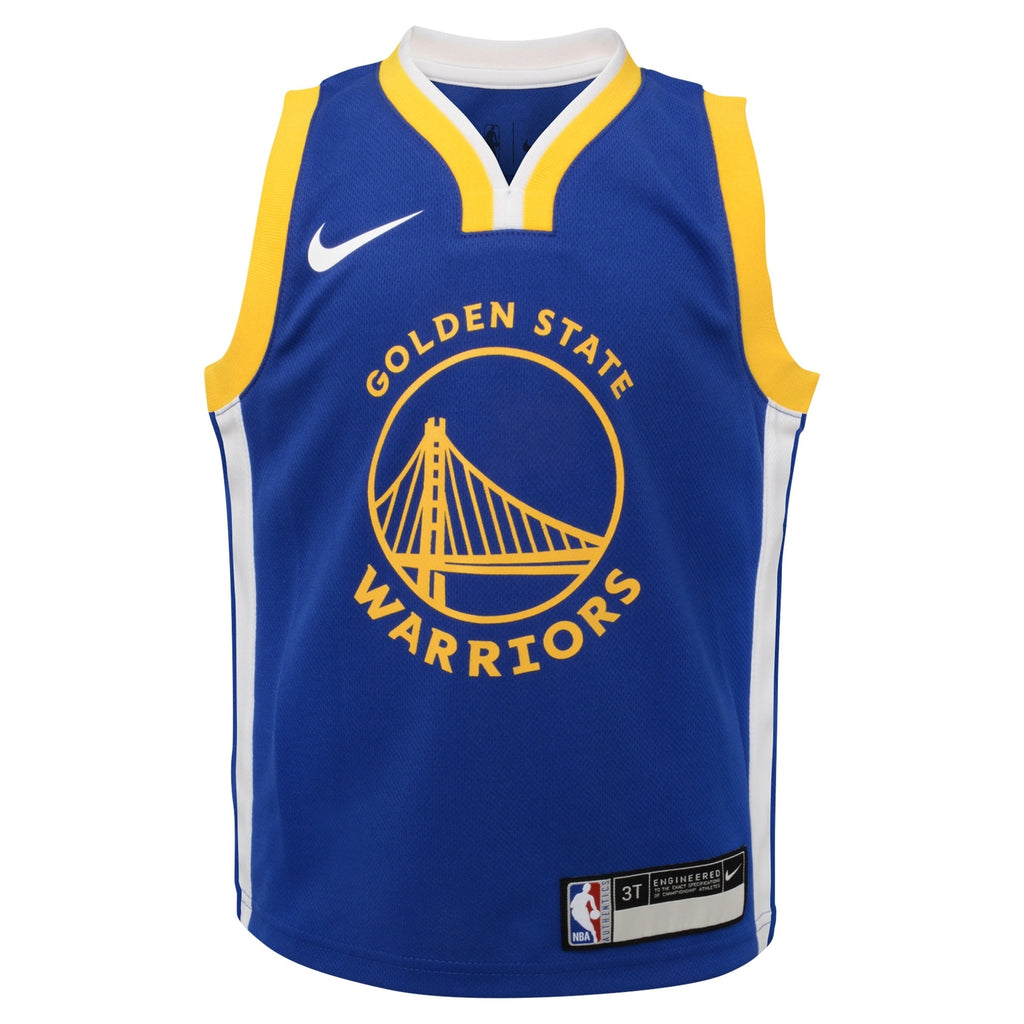 Golden State Warriors NBA Nike Replica Icon Jersey - Custom - Kids