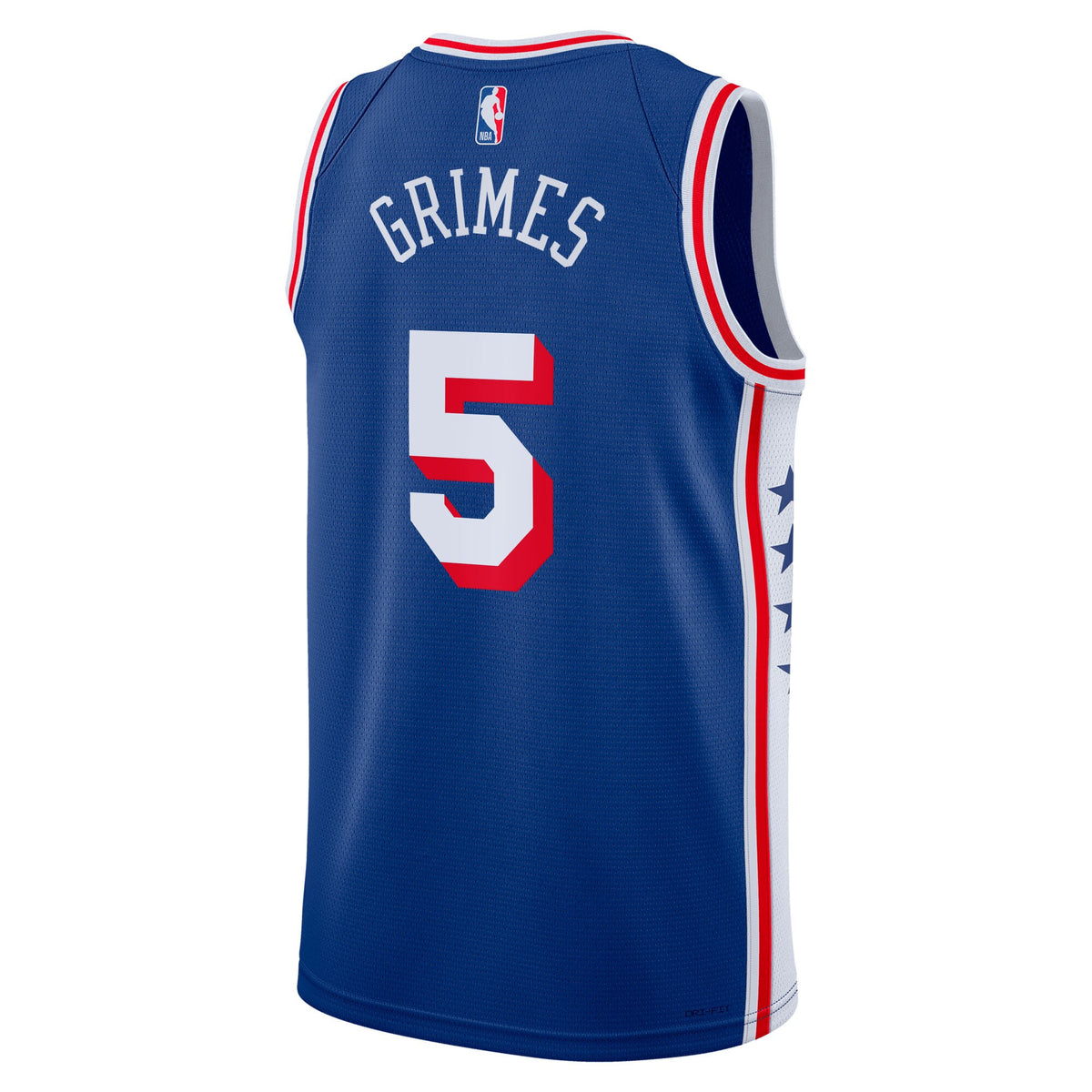 Philadelphia 76ers NBA Nike Icon Edition Swingman Jersey - Royal - Quentin Grimes - Unisex