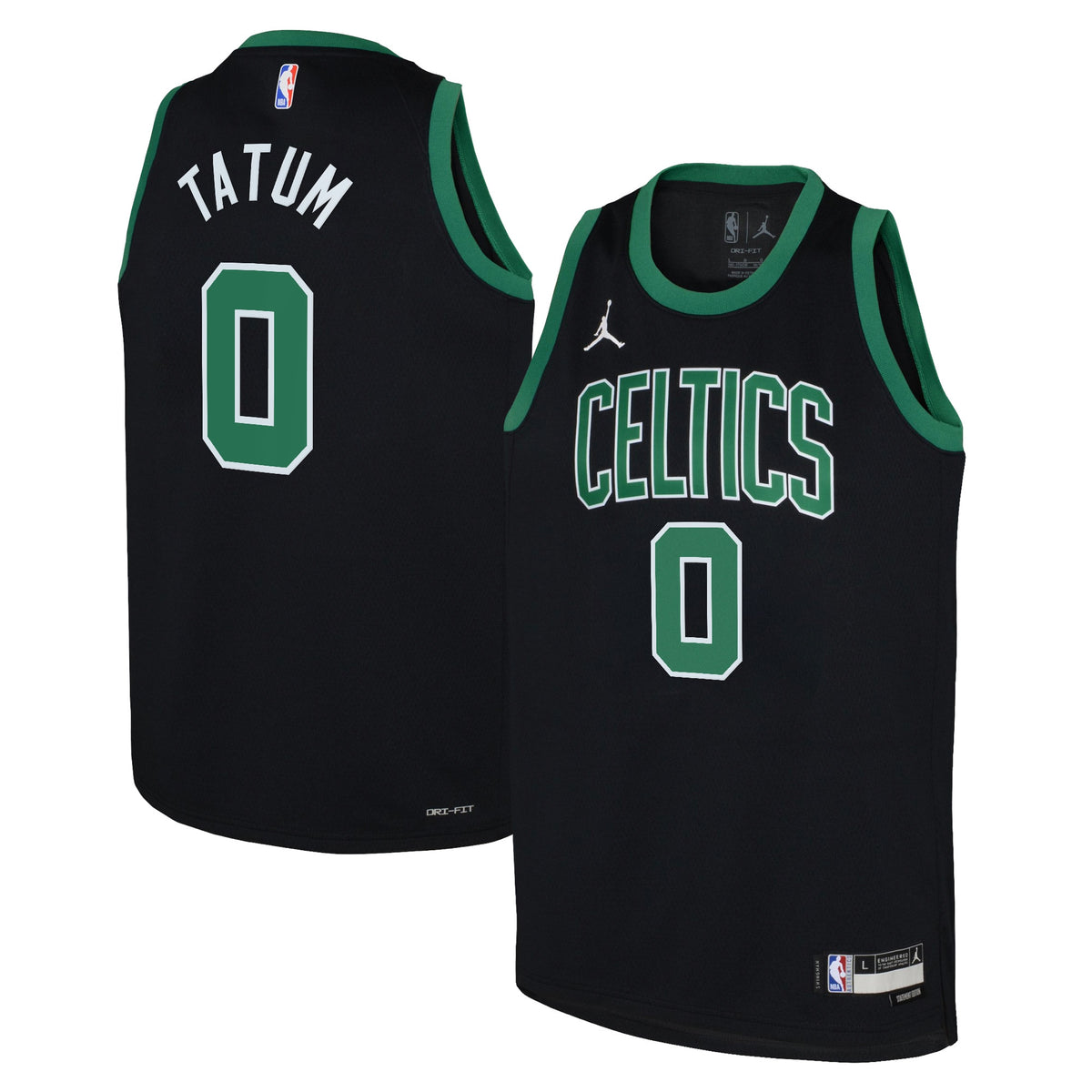 Boston Celtics NBA Jordan Brand Statement Edition Swingman Jersey 22 - Black - Jayson Tatum - Youth