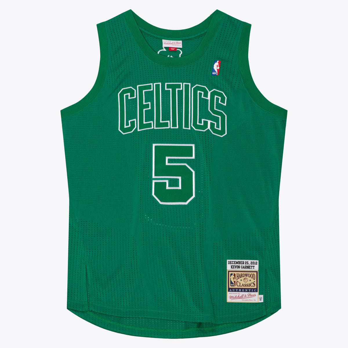 Boston Celtics NBA Mitchell & Ness Kevin Garnett 2012 Christmas Day Authentic Jersey - Kelly Green