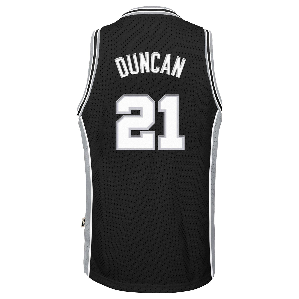 San Antonio Spurs NBA Tim Duncan 1998-99 Hardwood Classics Road Swingman Jersey - Black - Youth