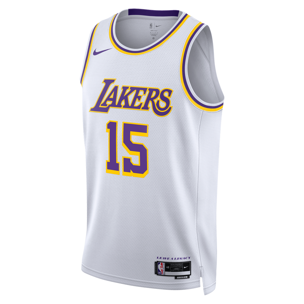 Los Angeles Lakers NBA Nike Association Edition Swingman Jersey - White - Austin Reaves - Unisex