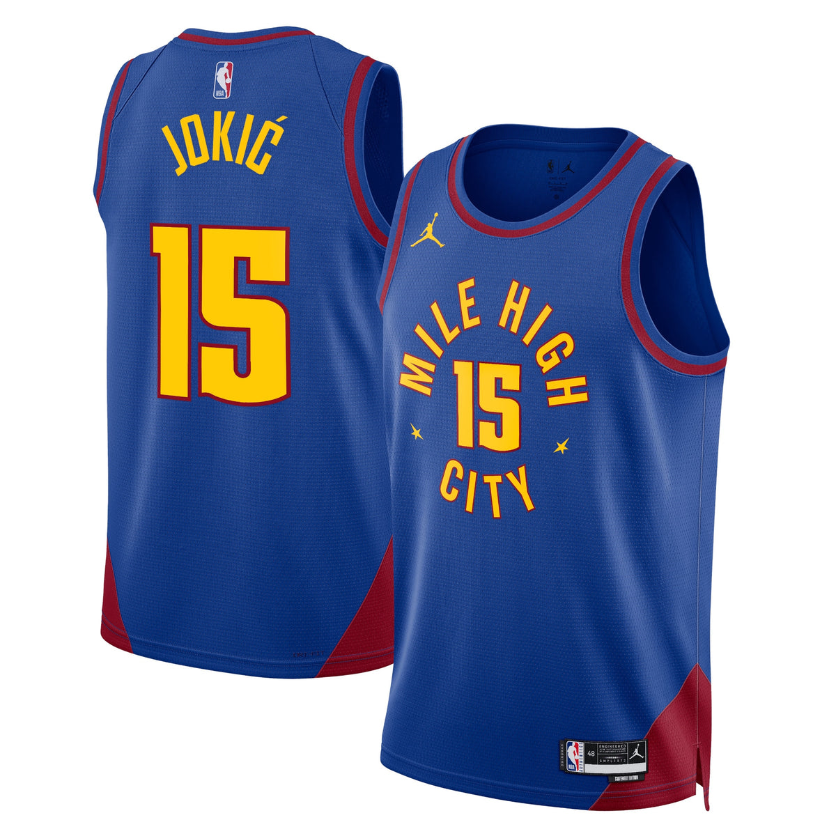 Denver Nuggets NBA Jordan Statement Edition Swingman Jersey - Blue - Nikola Jokic - Unisex