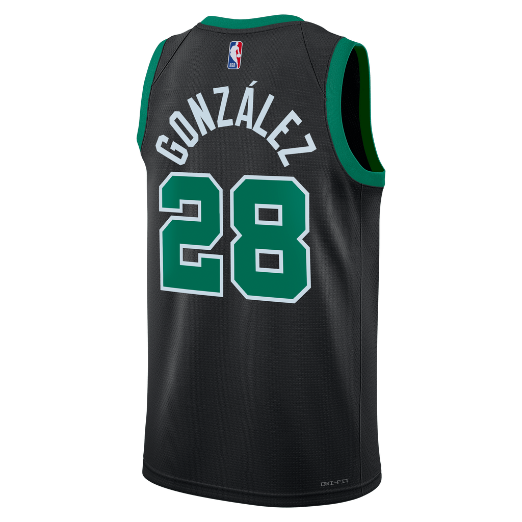Boston Celtics NBA Jordan Brand Statement Edition Swingman Jersey - Black - Hugo González - Unisex