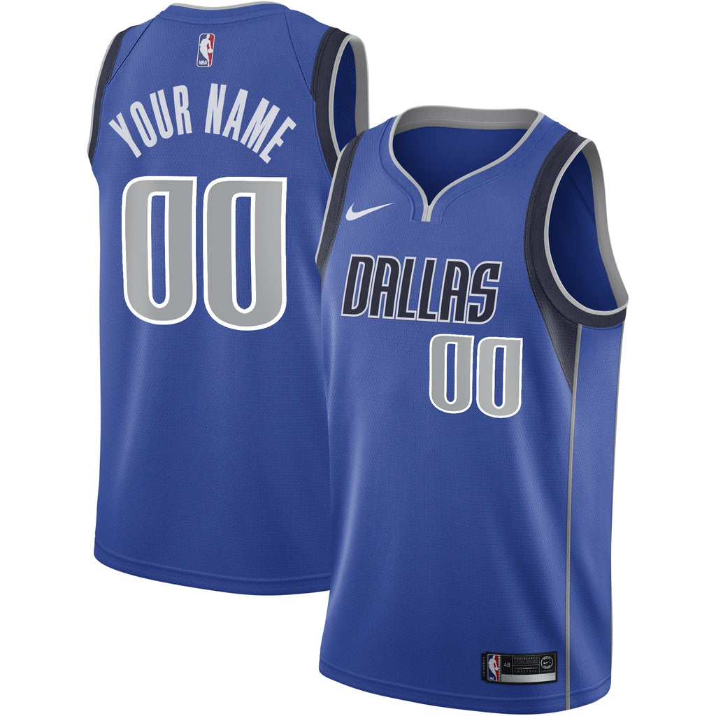 Dallas Mavericks NBA Nike Icon Swingman Jersey - Custom - Youth