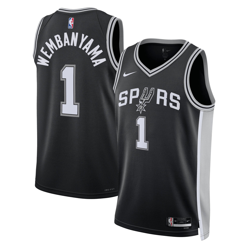 San Antonio Spurs NBA Nike Icon Swingman Jersey - Victor Wembanyama - Men's