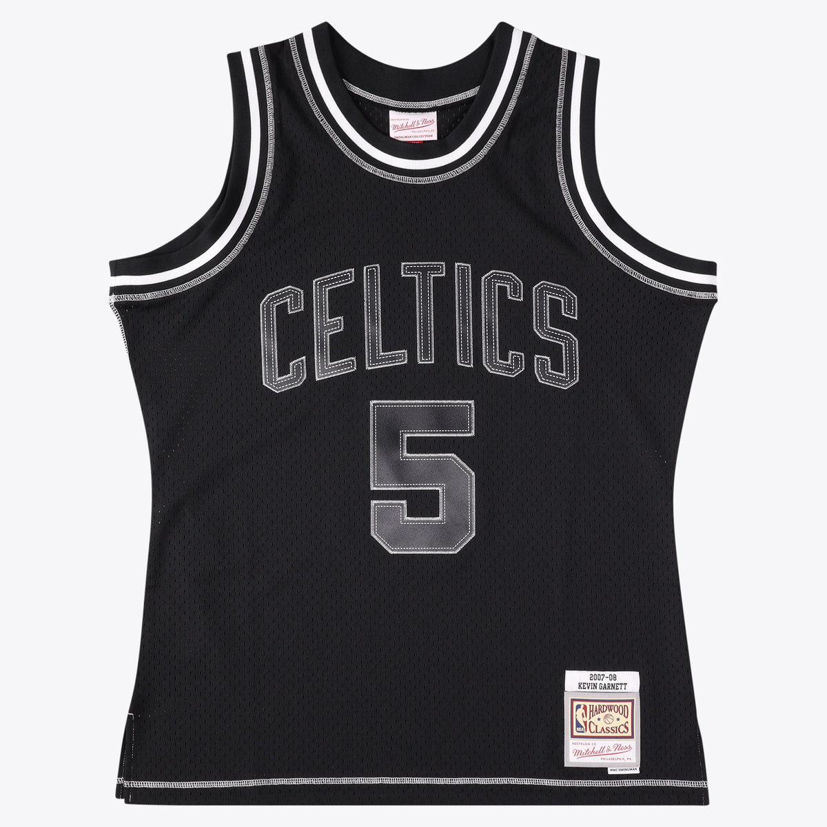 Boston Celtics NBA Mitchell & Ness Kevin Garnett 2007 Contrast 2K Swingman Jersey - Black