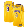 Los Angeles Lakers NBA Nike Icon Swingman Jersey - Gold - Bronny James - Unisex