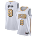 Boston Celtics NBA Nike 2025/26 City Edition Swingman Jersey - White - Derrick White - Unisex
