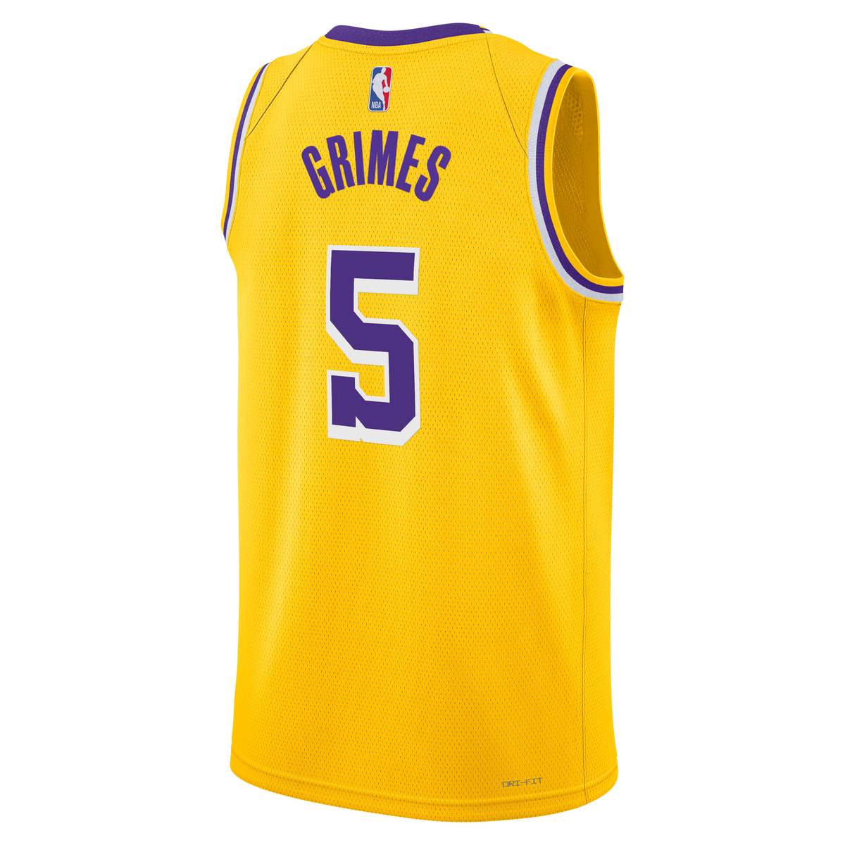 Los Angeles Lakers NBA Nike Icon Edition Swingman Jersey - Gold - Quentin Grimes - Unisex