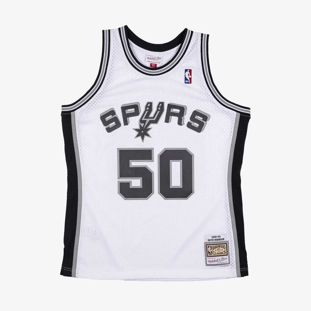 San Antonio Spurs NBA Mitchell & Ness David Robinson 1998 Swingman Authentic Jersey - White