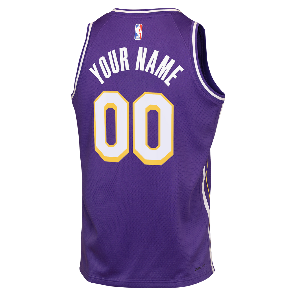 Los Angeles Lakers NBA Jordan Statement Jersey - Custom - Youth