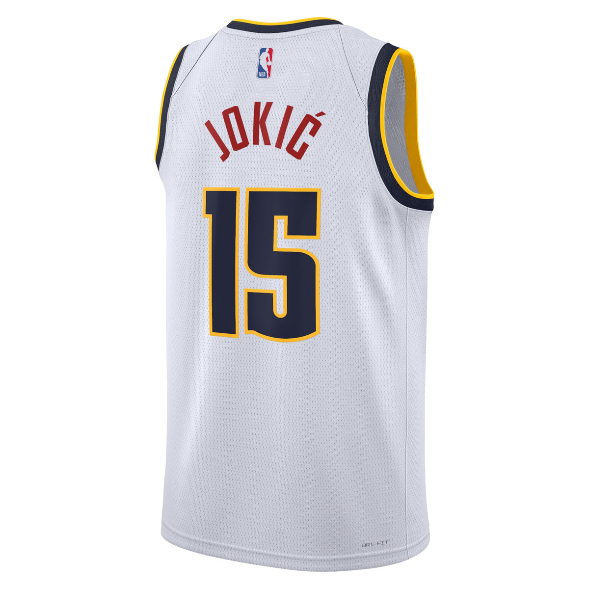 Denver Nuggets NBA Nike Association Edition Swingman Jersey - White - Nikola Jokić - Unisex