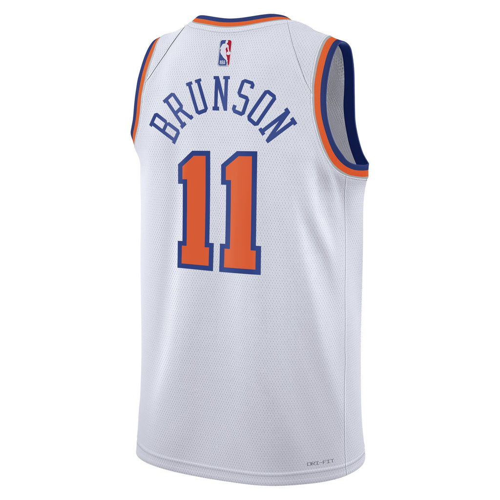 New York Knicks NBA Nike Association Edition Swingman Jersey - White - Jalen Brunson - Unisex