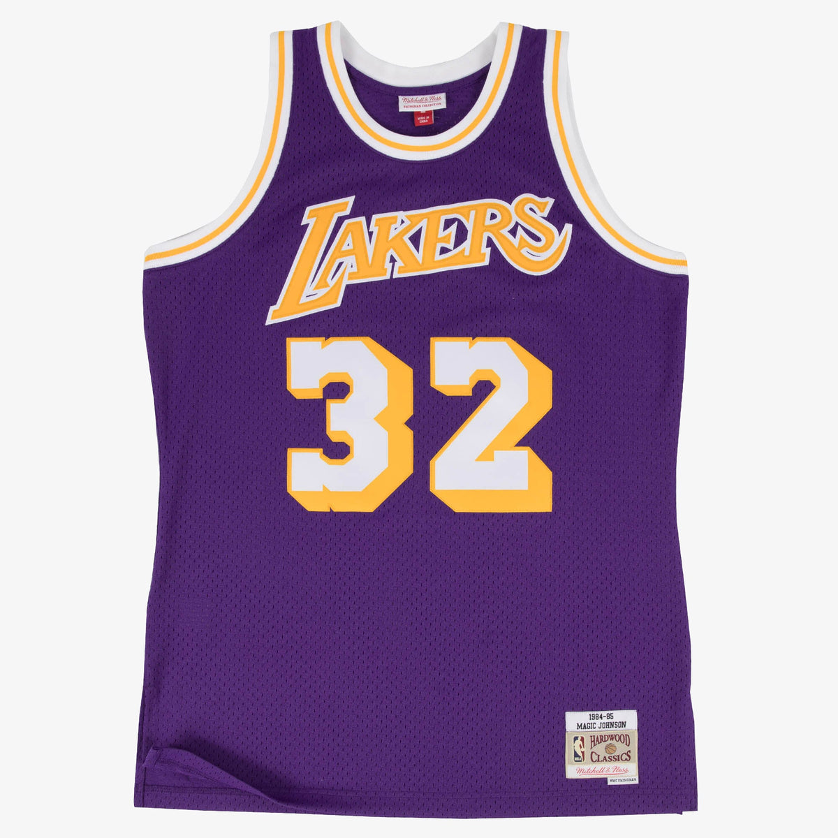 Los Angeles Lakers NBA Mitchell & Ness Swingman Jersey Road Magic Johnson 1984-85