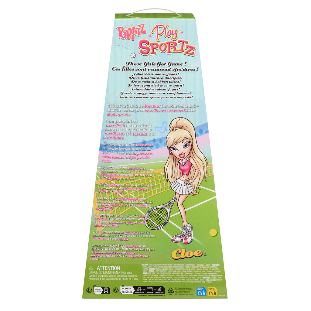 Bratz Play Sportz Cloe Fashion Doll - Tennis