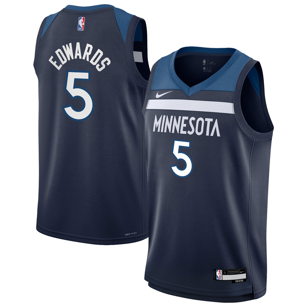 Minnesota Timberwolves NBA Nike Icon Swingman Jersey - Anthony Edwards - Youth